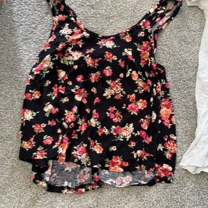 This black flower top is from Charlotte Russe